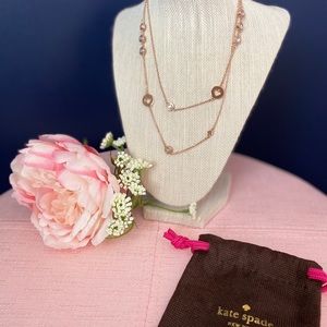 Kate Spade Spade Rose Gold Necklace